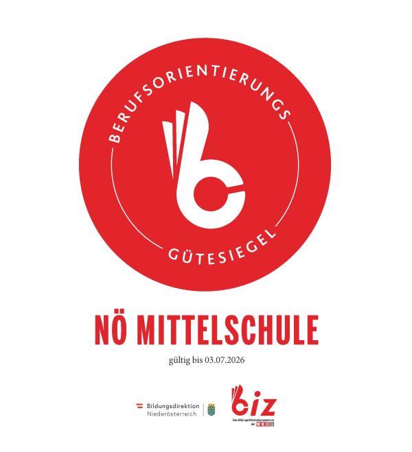 Schild Gütesiegel NÖMS 600